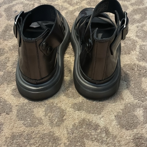 Dr. Martens Clarissa Leather Sandal in Pewter - Picture 5 of 6